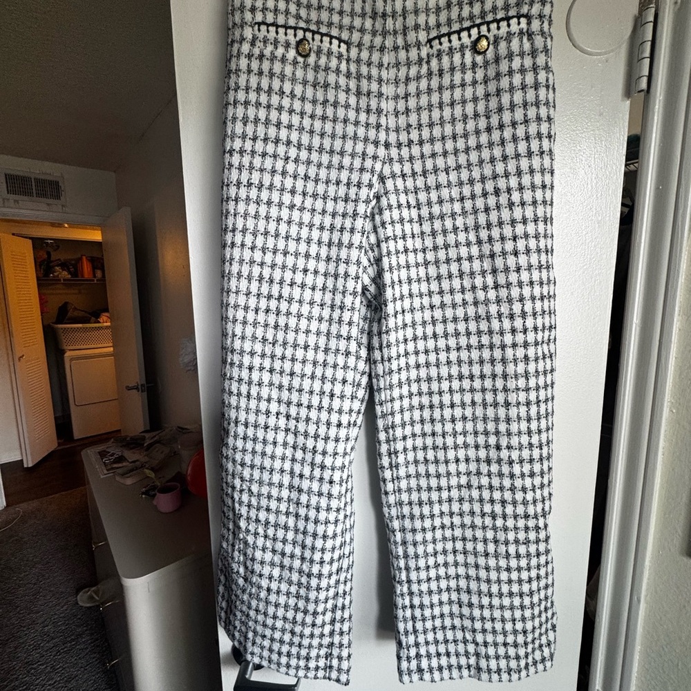 Ann Taylor Women’s Wide Leg Ankle Pant in Tweed